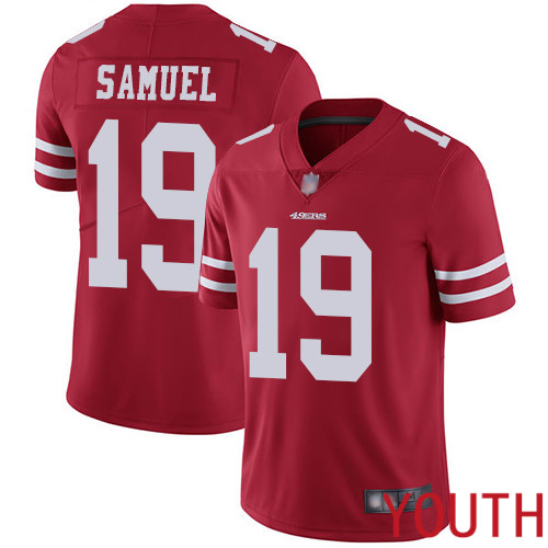 San Francisco 49ers Limited Red Youth Deebo Samuel Home NFL Jersey #19 Vapor Untouchable->youth nfl jersey->Youth Jersey